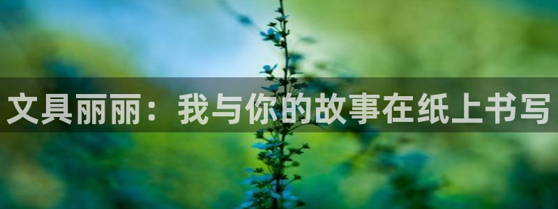ag九游会只为非凡：文具丽丽：我与你的故
