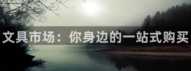 九游会 a g：文具市场：你身边的一站式