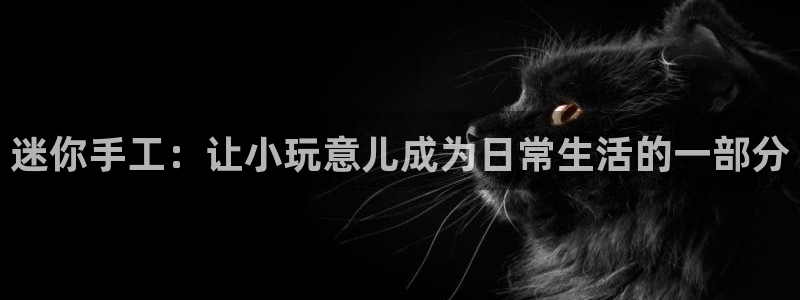 九游会网址登陆：迷你手工：让小玩意儿成为