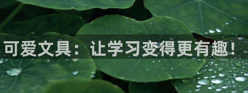九游会官方网站欢迎您：可爱文具：让学习变