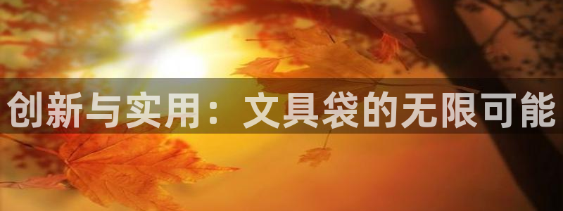 九游会游戏官网下载安装：创新与实用：文具