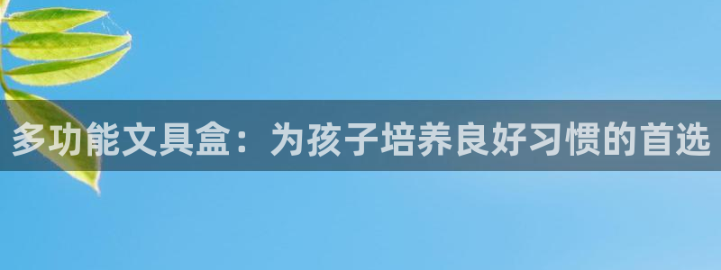九游会ag永久网址：多功能文具盒：为孩子