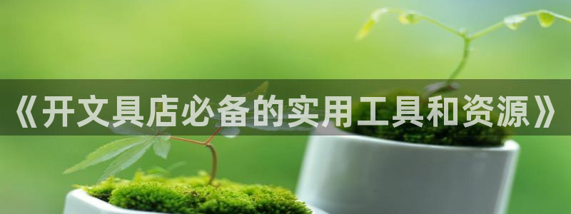 usdt九游会：《开文具店必备的实用工具